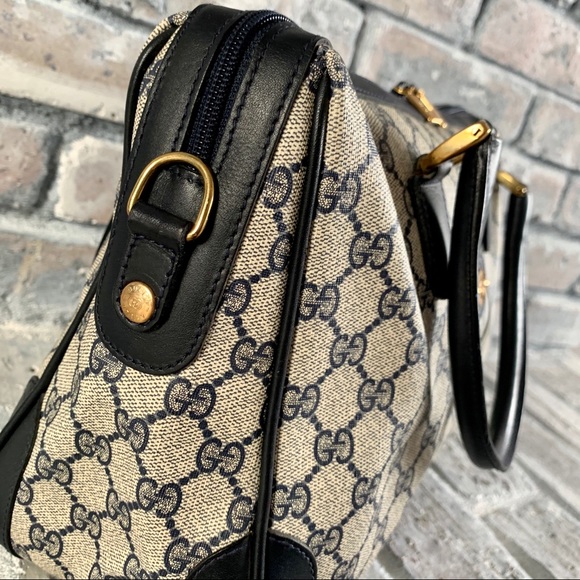 ✖️sold✖️Vintage Gucci Monogram Satchel Bag - Picture 3 of 8